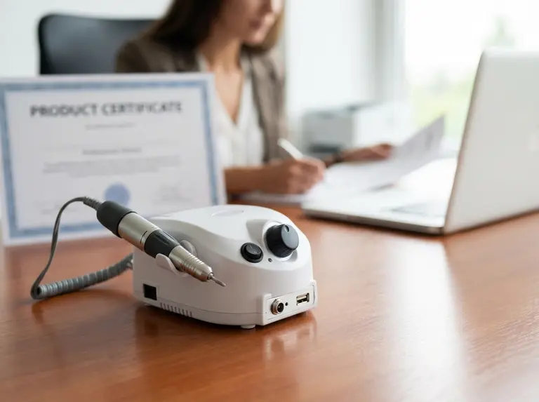 Сертификат на аппарат для маникюра